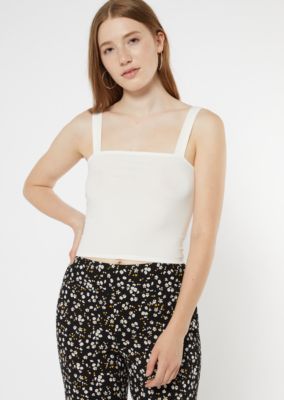 white smocked tank top