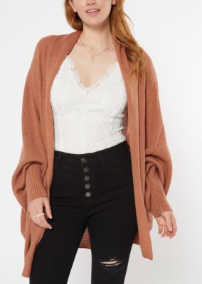 burnt orange cardigan outfit