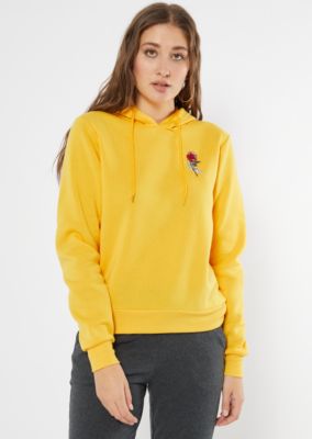 broken heart embroidered hoodie sweatshirt