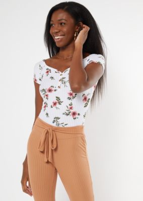 floral print bodysuit