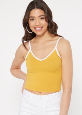 mustard camisole top
