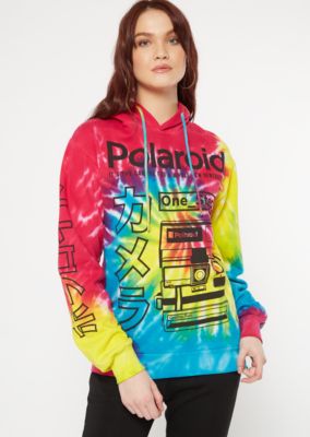 polaroid rainbow hoodie