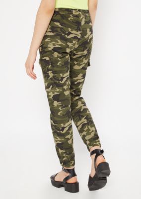 camo ripped joggers