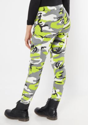 black and neon green joggers