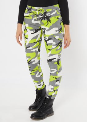 neon cargo joggers