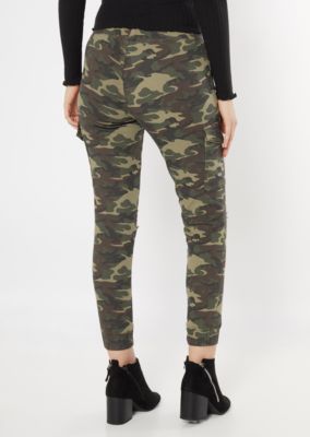 distressed cargo joggers