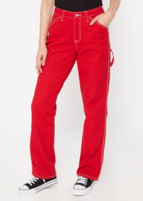 red dickie jumpsuit