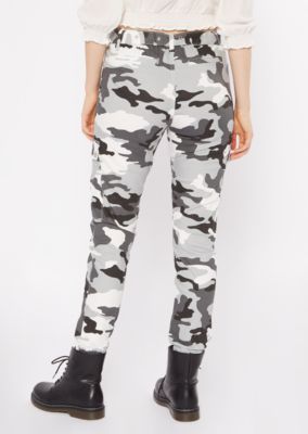 grey camo cargo joggers