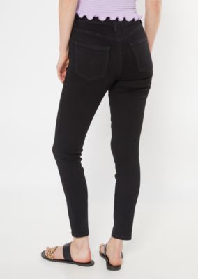 high waisted black jeggings