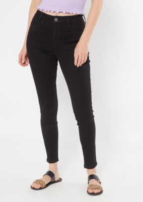 black stretch jeggings