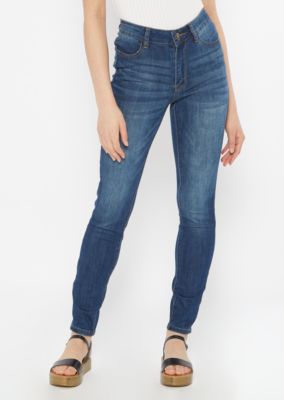 dark wash high waisted jeans