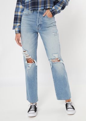 high waisted dad jeans