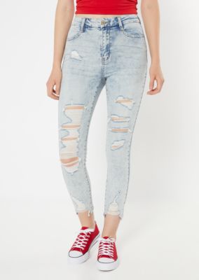 acid wash jeggings