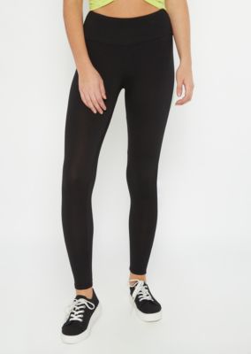 black leggings with stripe down the side