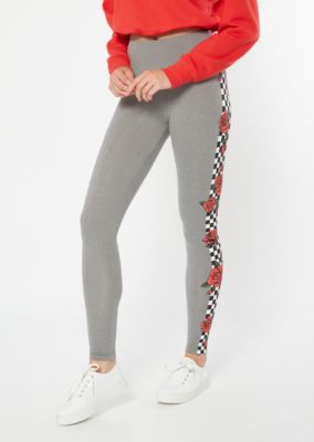 leggings with checkered stripe