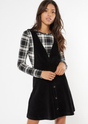 corduroy black dress