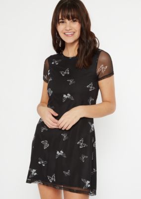 black butterfly dress