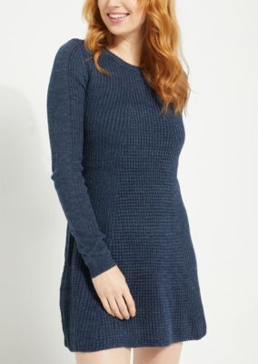 scoop neck sweater dress