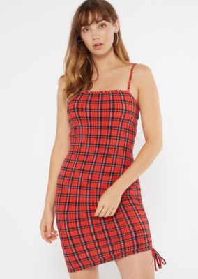 red mini dress casual