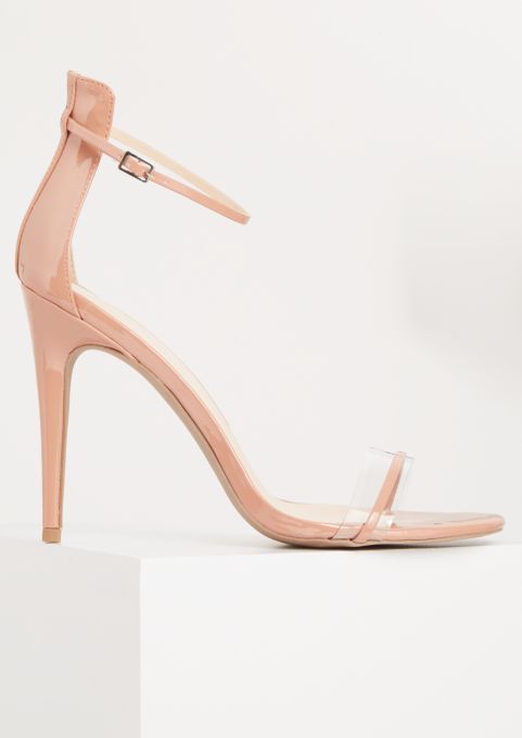Neon Yellow Clear Open Toe Strappy Stiletto Heels | Ankle Neon Yellow Clear Open Toe Strappy Stiletto Heels | Ankle