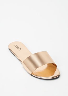 cheap rose gold flip flops