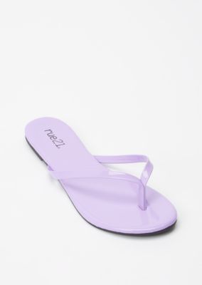 lavender flip flops