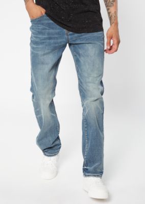medium wash straight leg jeans