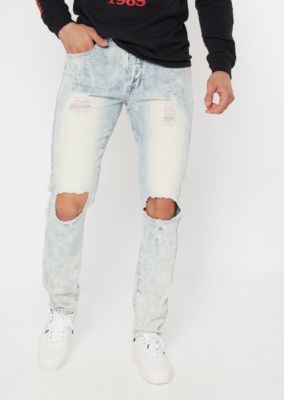 light acid wash jeans