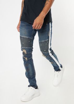 jeans with rips on the side