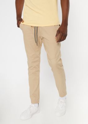 khaki drawstring joggers