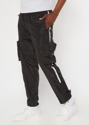 black utility joggers