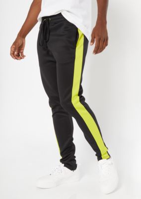 striped track pants