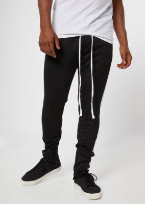 black pants with stripes on the side