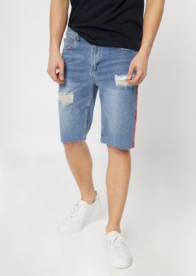 flex jean shorts