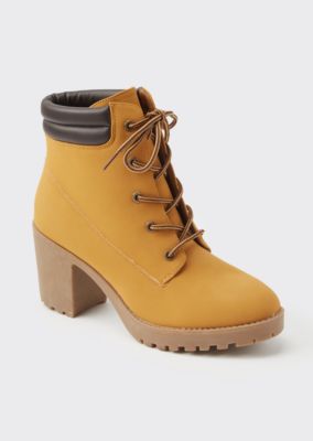 heeled hiker boots