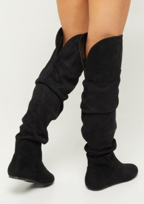 flat scrunch boots