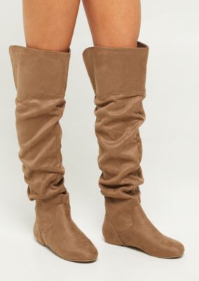 suede scrunch boots