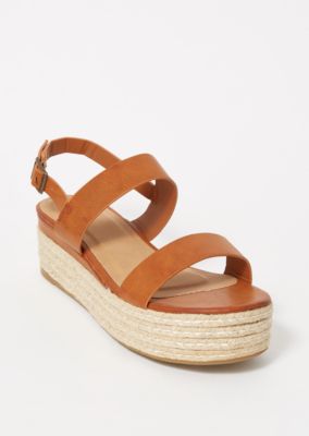 cognac espadrille sandals