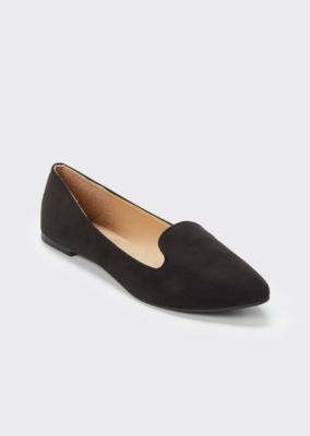 pointed loafers black