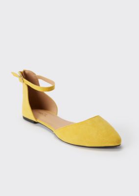 taupe pointed flats
