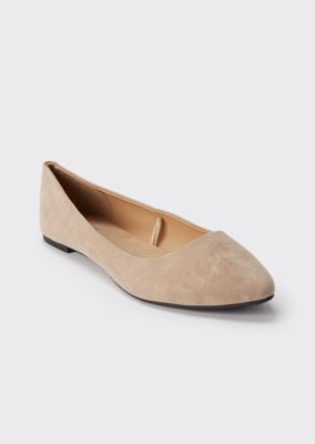 Taupe Pointed Toe Flats | Flats | rue21
