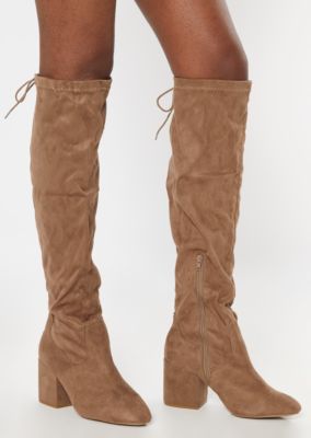 wide width high heel boots