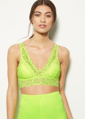 neon lace bralette top