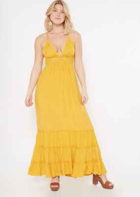 yellow dresses casual