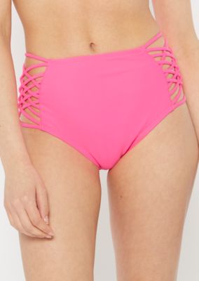 neon pink swim bottoms