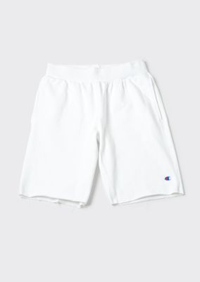 white champion sweat shorts