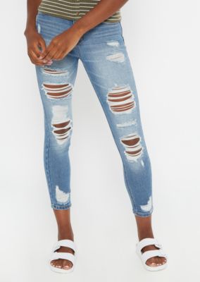 ripped jeggings