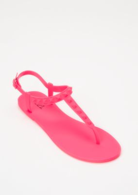 fuchsia flip flops