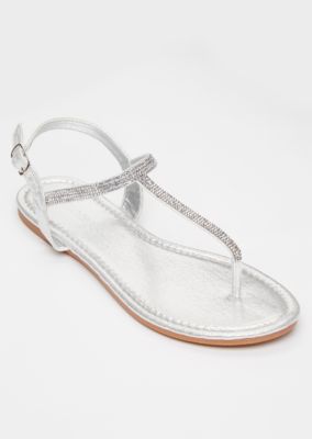 silver sandals