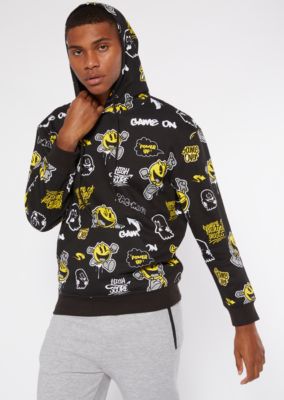 pac man hoodie yellow